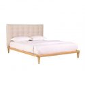 Bondi Timber Upholstered Bed Frame + City Range Medium Soft Pocket Spring Mattress