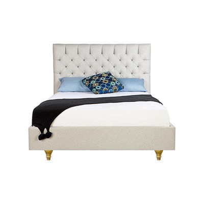 Vienna Custom Upholstered Square Bed Frame