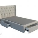 Sorrento Custom Bed Head With Choice Of Storage Base