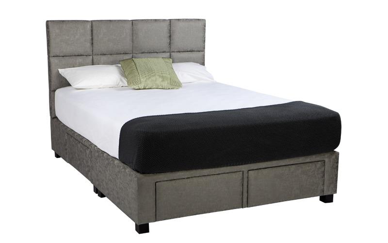 Boxy Custom Upholstered Bed With Choice Of Storage Base